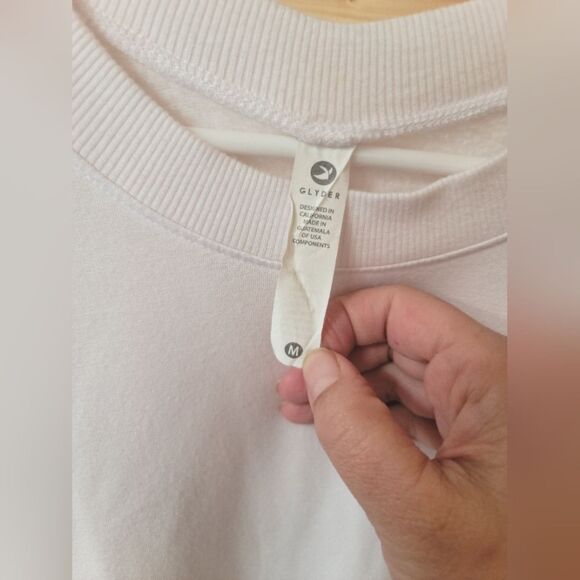 Glyder Adore Long Sleeve in White (with‎ Rose Gold Zipper), Size Medium - Picture 5 of 5